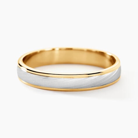Alliance Effet Mat Or Bicolore -  Unisex | Histoire d’Or