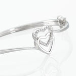 Bracelet Jonc Veronike Argent Blanc Oxyde De Zirconium - Bracelets joncs Femme | Histoire d&rsquo;Or