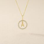 Pendentif Gabe Or Jaune Oxyde De Zirconium - Pendentifs Femme | Histoire d&rsquo;Or