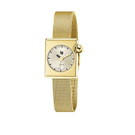 Montre Lip Mach 2000 Mini Square Dor&eacute; - Montres Femme | Histoire d&rsquo;Or