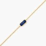 Bracelet Jazz Acier Jaune Lapis Lazuli - Bracelets Pierre Femme | Histoire d&rsquo;Or