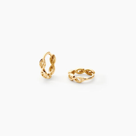 Créoles Rudi Or Jaune - Boucles d'oreilles créoles Famille | Histoire d’Or