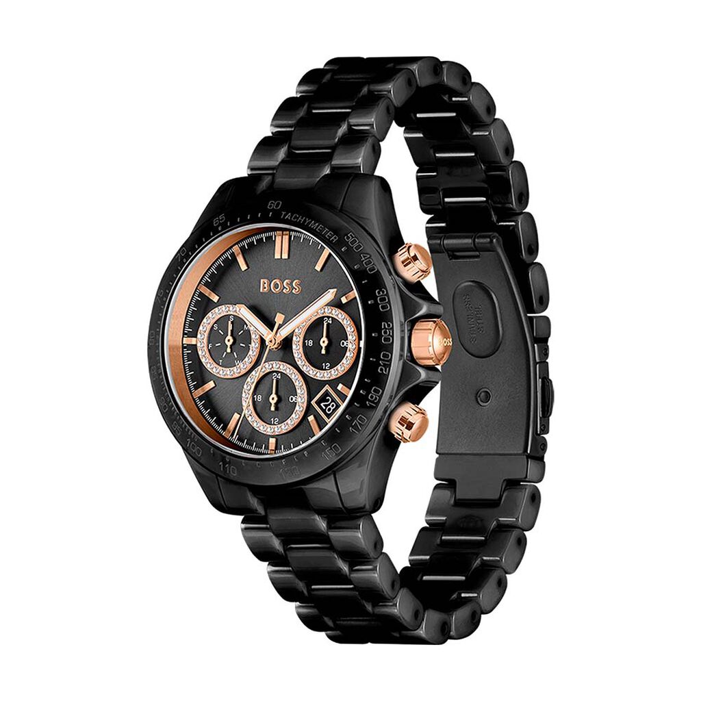 Montre Boss Novia Noir - Montres Femme | Histoire d’Or