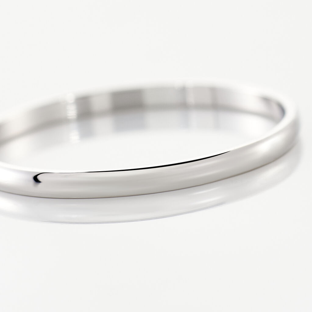 Alliance Alexyne Argent Blanc - Alliances Famille | Histoire d&rsquo;Or