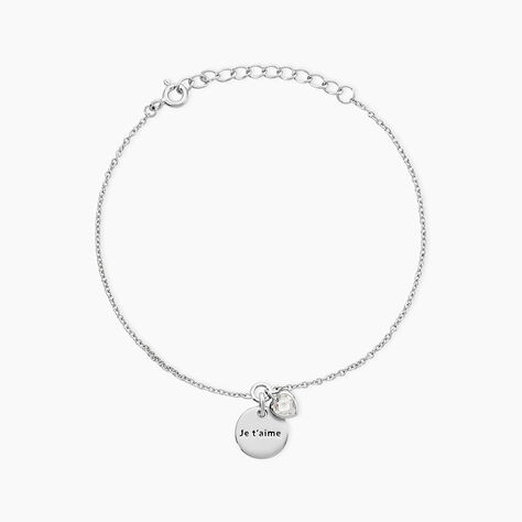 Bracelet Nikoline Argent Blanc Oxyde De Zirconium - Bracelets Femme | Histoire d&rsquo;Or