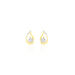 Boucles D'oreilles Puces Helie Goutte Or Jaune Oxyde De Zirconium - Clous d'oreilles Femme | Histoire d’Or