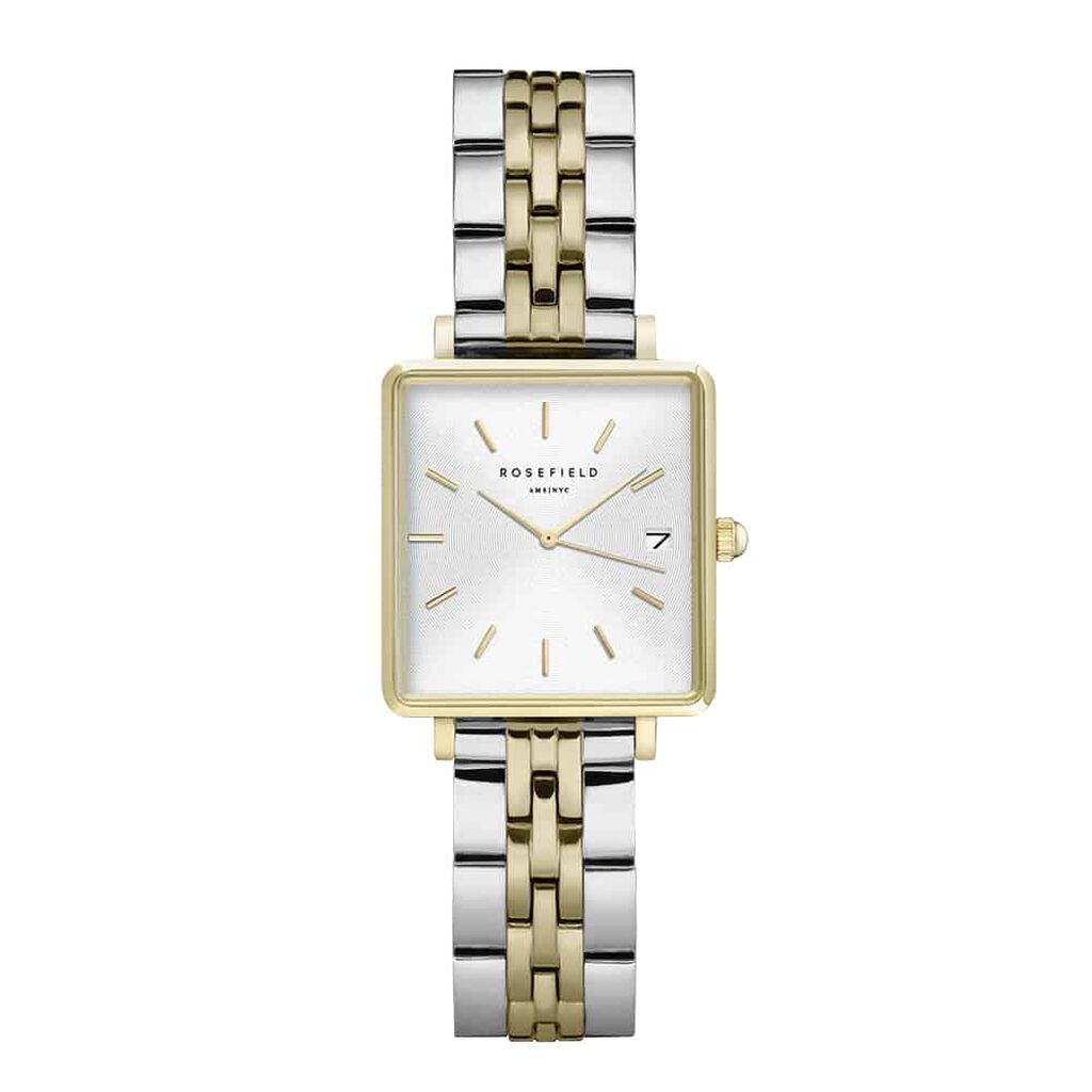 Montre Rosefield The Mini Boxy Blanc