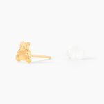 Boucles D'oreilles Puces Ours Or Or Jaune - Clous d'oreilles Enfant | Histoire d&rsquo;Or