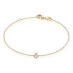 Bracelet &eacute;clat Perl&eacute; Plaqu&eacute; Or Oxyde De Zirconium - Bracelets Femme | Histoire d&rsquo;Or