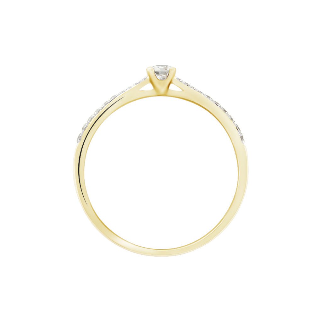 Bague Solitaire Hemera Or Jaune Diamant - Bagues solitaires Femme | Histoire d&rsquo;Or