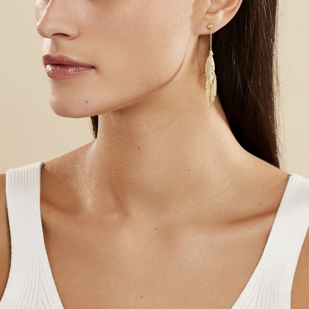 Boucles D'oreilles Pendantes Soline Or Jaune - Boucles d'oreilles pendantes Femme | Histoire d’Or
