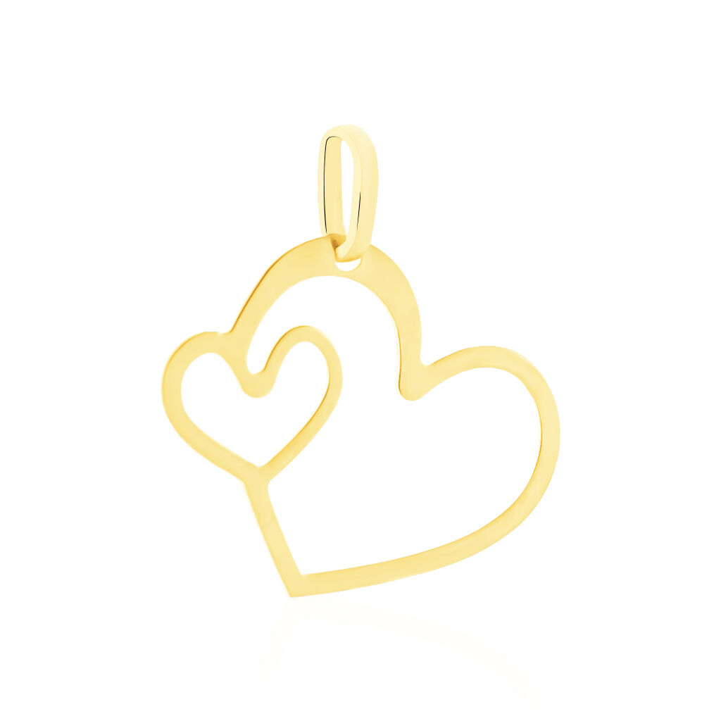 Pendentif Eudocie Coeurs Diamantes Or Jaune - Pendentifs Femme | Histoire d’Or