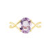 Bague Solitaire Armaelle Or Jaune Amethyste - Bagues solitaires Femme | Histoire d’Or