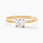 Bague Cymbeline Or Jaune Oxyde De Zirconium - Bagues solitaires Femme | Histoire d&rsquo;Or