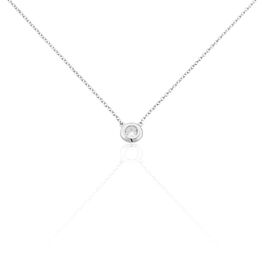 Collier Argent Blanc Laureano Oxyde De Zirconium - Colliers fantaisie Femme | Histoire d’Or