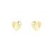 Boucles D'oreilles Puces Daria Coeur Plein Or Jaune Oxyde De Zirconium - Clous d'oreilles Famille | Histoire d’Or