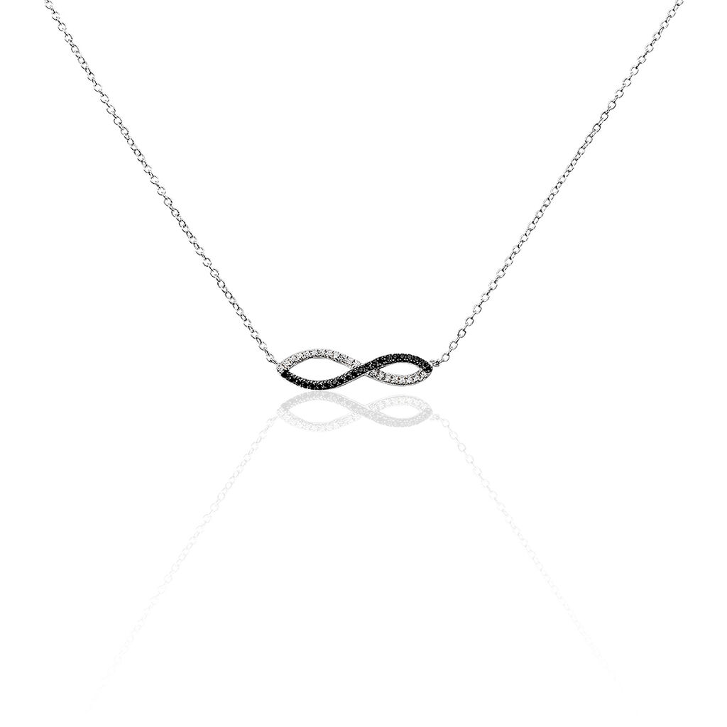 Collier Prudentia Argent Blanc Oxyde De Zirconium - Colliers fantaisie Femme | Histoire d’Or