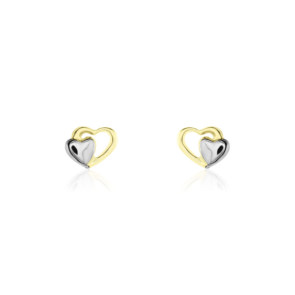 Boucles D'oreilles Puces Frantsesa Or Jaune - Clous d'oreilles Femme | Histoire d’Or