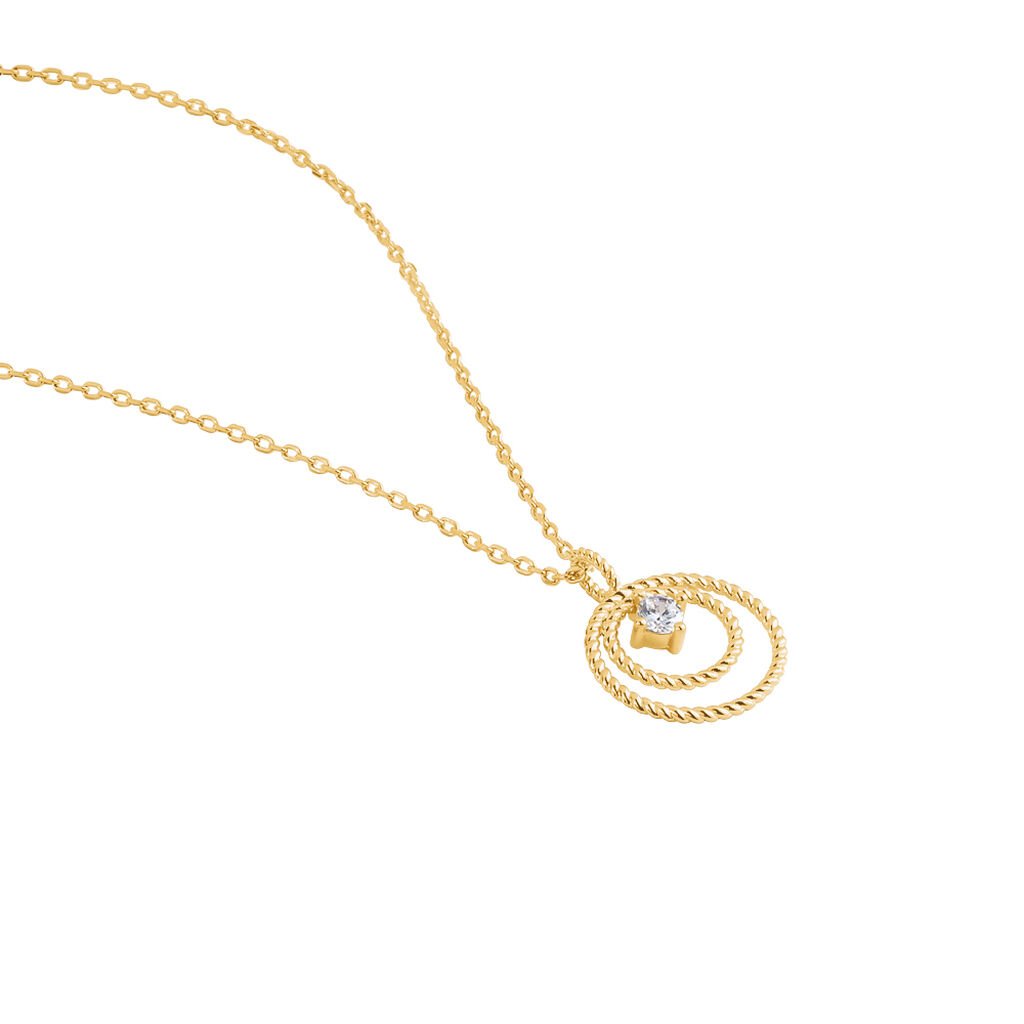 Collier Plaqué Or Jaune Danys Oxyde De Zirconium - Colliers Femme | Histoire d’Or