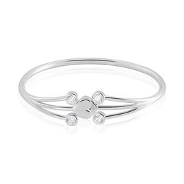 Bracelet Jonc Lowell Argent Oxyde De Zirconium - Bracelets Femme | Histoire d’Or