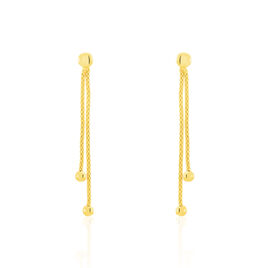 Boucles D'oreilles Pendantes Assiba Or Jaune - Boucles d'oreilles pendantes Femme | Histoire d’Or