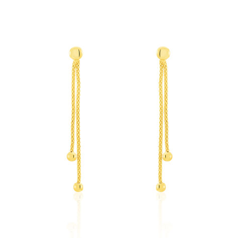 Boucles D'oreilles Pendantes Assiba Or Jaune - Boucles d'oreilles pendantes Femme | Histoire d’Or