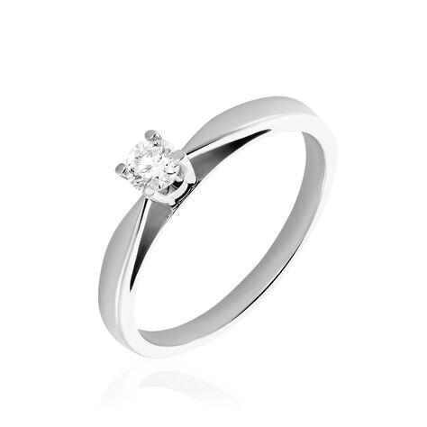 Bague Solitaire Celina Or Blanc Diamant - Bagues solitaires Femme | Histoire d’Or