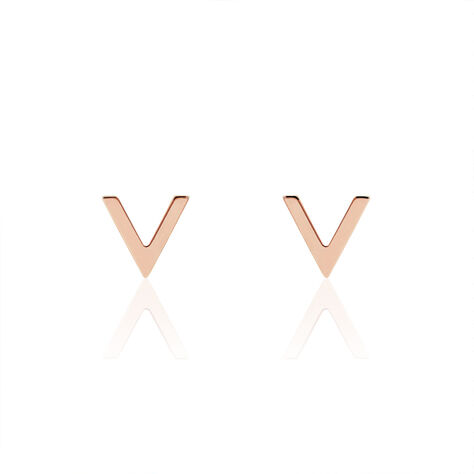 Boucles D'oreilles Puces Celene Or Rose - Clous d'oreilles Femme | Histoire d&rsquo;Or