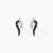 Boucles D'oreilles Puces Sculptural Or Blanc Diamant - Clous d'oreilles Femme | Histoire d’Or