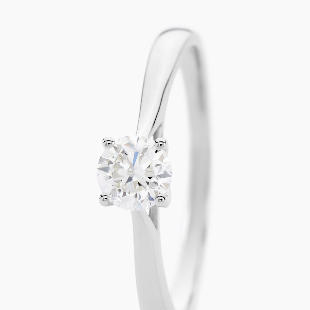 Bague Solitaire Aphrodite Or Blanc Diamant - Bagues solitaires Femme | Histoire d’Or