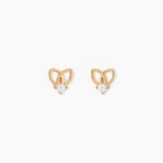 Boucles D'Oreilles Puces Ionia Plaqu&eacute; Or Jaune Oxyde De Zirconium - Boucles d'oreilles fantaisie Femme | Histoire d&rsquo;Or