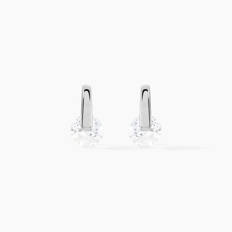Boucles D'oreilles Pendantes Vera Argent Blanc Oxyde De Zirconium - Boucles d'oreilles fantaisie Femme | Histoire d&rsquo;Or