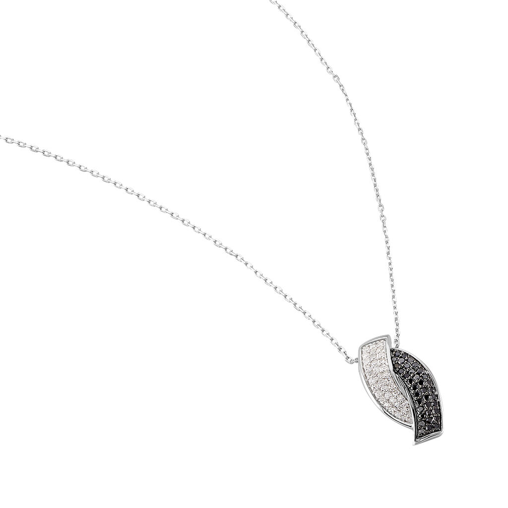 Collier Oia Or Blanc Diamant - Colliers Femme | Histoire d’Or