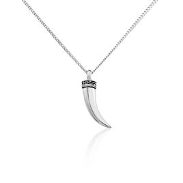 Pendentif Acier Blanc Wassim - Colliers fantaisie Homme | Histoire d’Or
