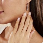 Boucles D'oreilles Pendantes Isabel Argent Blanc Oxyde De Zirconium - Boucles d'oreilles fantaisie Femme | Histoire d&rsquo;Or