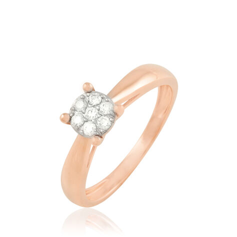 Bague Solitaire Collection Grace Or Rose Diamant - Bagues solitaires Femme | Histoire d’Or