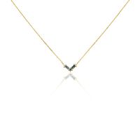 Collier Lavender Or Jaune Topaze