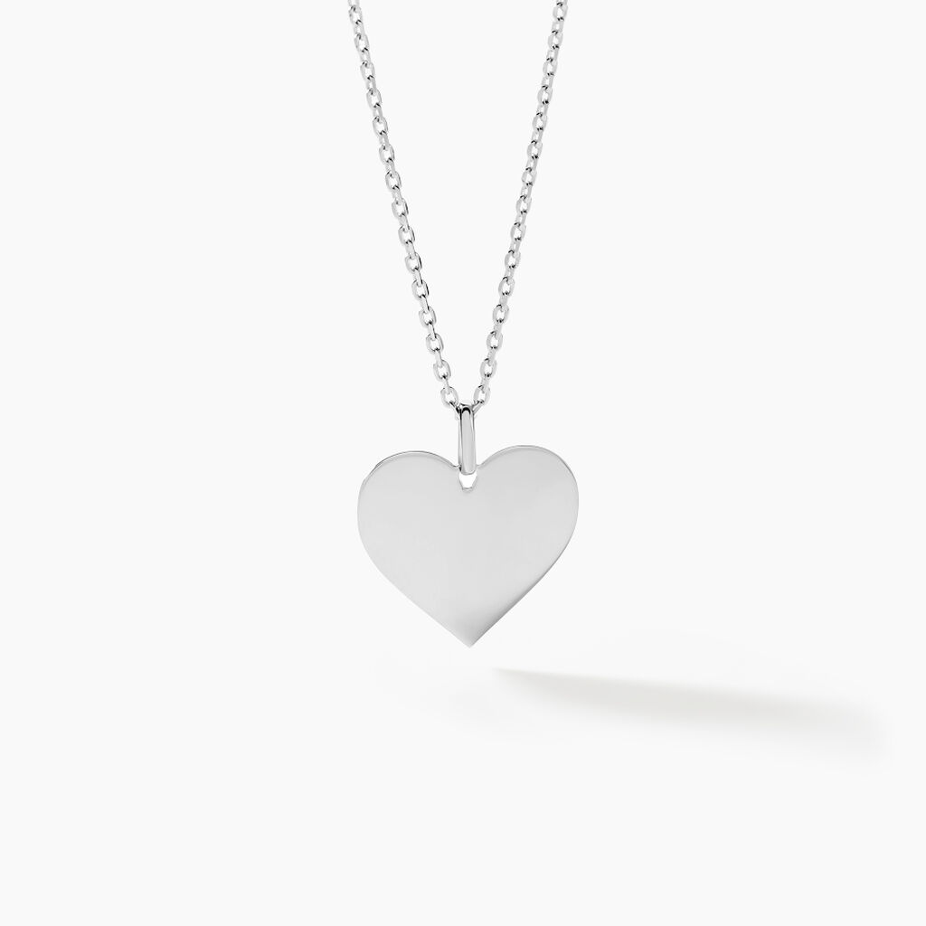 Pendentif Lisa Or Blanc - Cadeaux de naissance Femme | Histoire d’Or