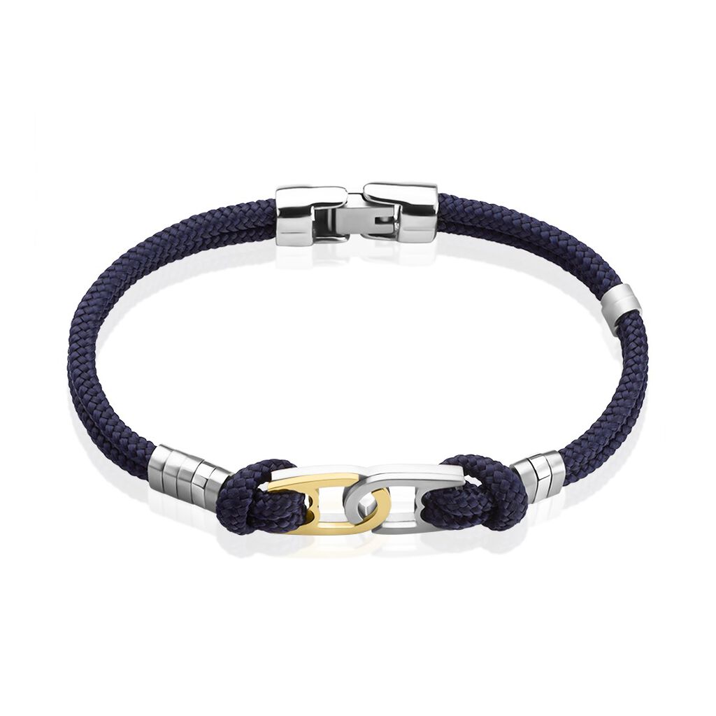 Bracelet Jourdan Calypso Cordon Bleu - Bracelets cordon Homme | Histoire d’Or