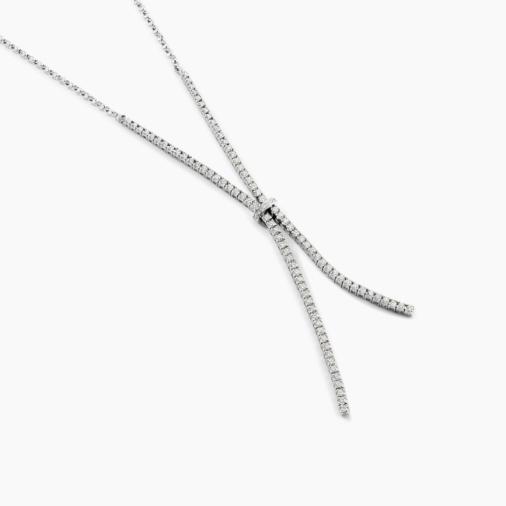 Collier Moscou Or Blanc Diamant - Colliers Femme | Histoire d’Or