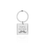 Porte Clefs Pandore Acier Blanc - Autres bijoux Homme | Histoire d&rsquo;Or