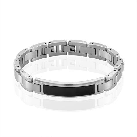 Bracelet Identité Acier Blanc Arvernus - Bracelets Homme | Histoire d’Or