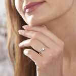 Bague Solitaire Camilia Or Blanc Oxyde De Zirconium - Bagues solitaires Femme | Histoire d&rsquo;Or