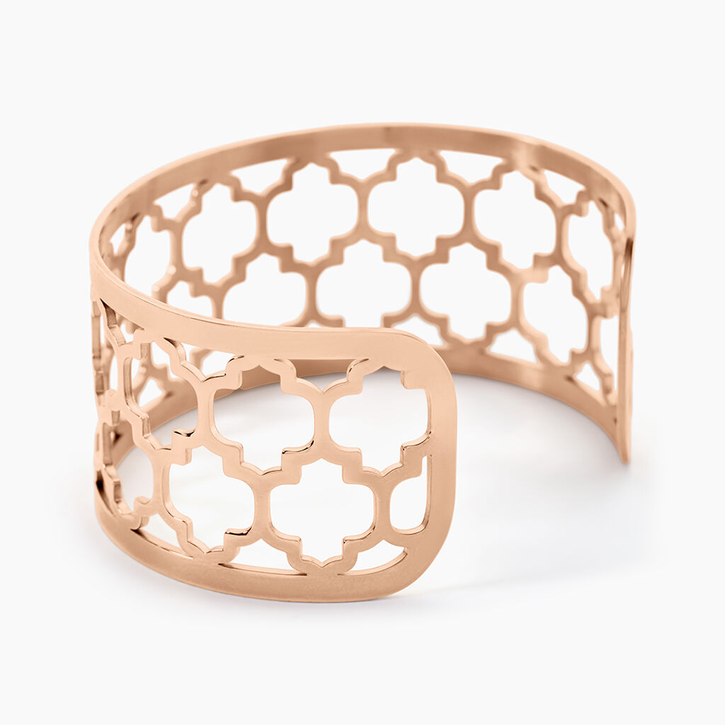 Bracelet Jonc Azemia Acier Rose - Bracelets joncs Femme | Histoire d&rsquo;Or