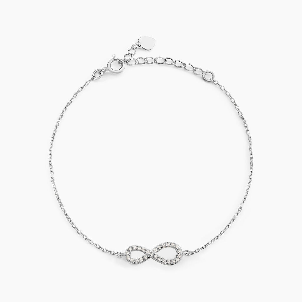 Bracelet Veda Argent Blanc Oxyde De Zirconium