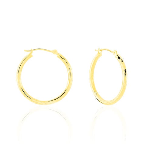 Créoles Cayla Or Jaune - Boucles d'oreilles créoles Femme | Histoire d’Or