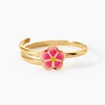 Bague Syna Fleur Argent Dor&eacute; A L'Or 750/1000 - Bagues fantaisie Enfant | Histoire d&rsquo;Or