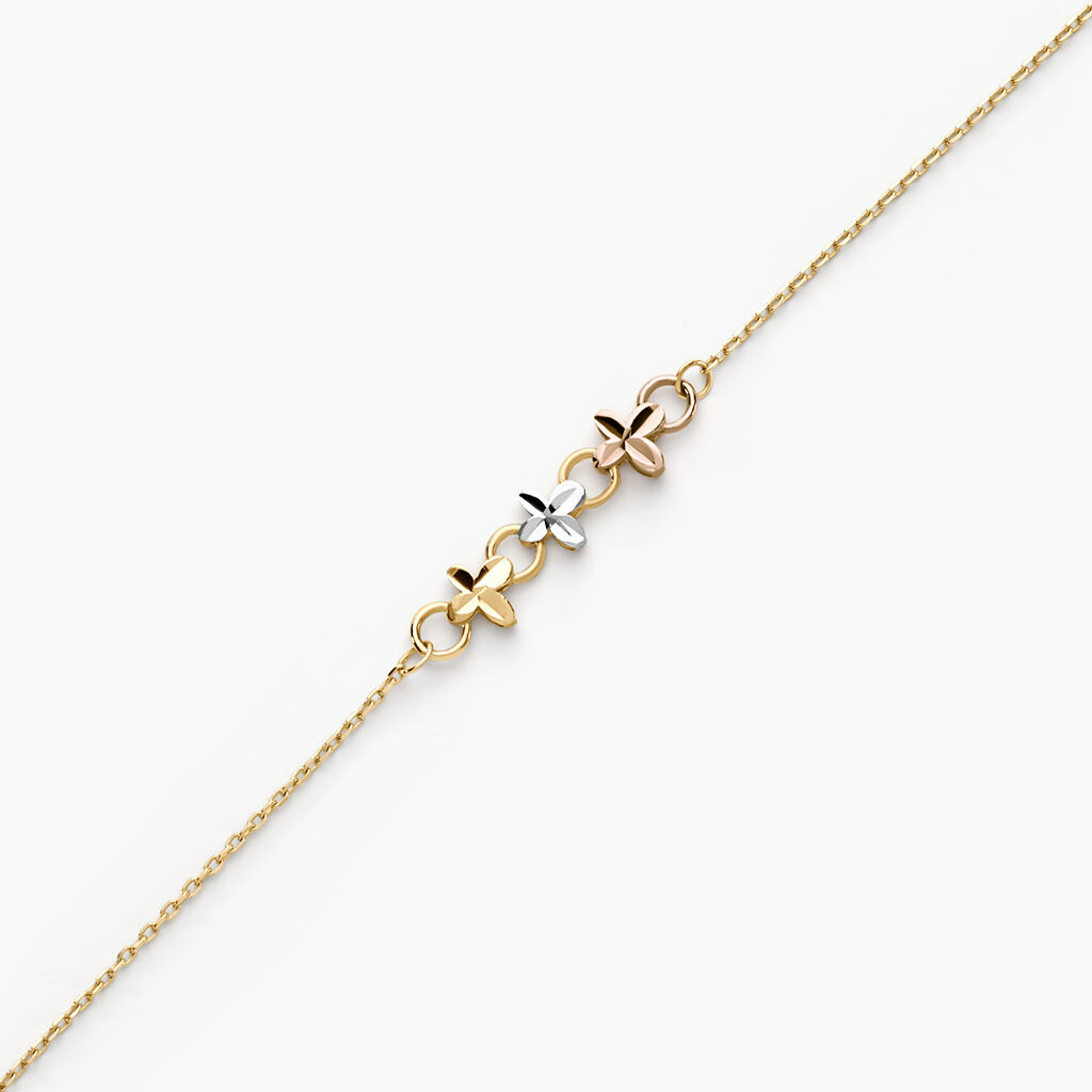 Bracelet Tricolore Or Jaune - Bracelets Femme | Histoire d&rsquo;Or