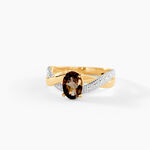 Bague Candice Or Jaune Quartz - Bagues solitaires Femme | Histoire d&rsquo;Or