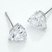 Boucles D'oreilles Puces Or Blanc Katherine Oxyde De Zirconium - Clous d'oreilles Femme | Histoire d’Or
